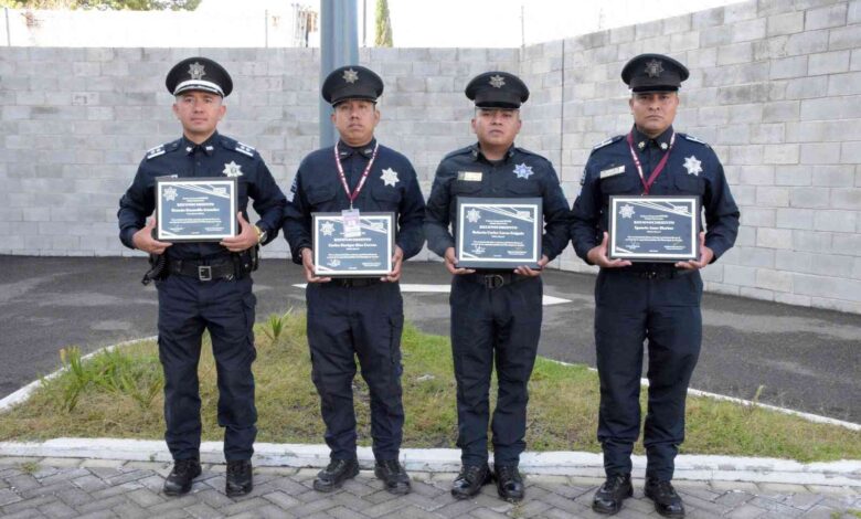 Reconoce Gobierno de la Ciudad a policías por acciones destacadas