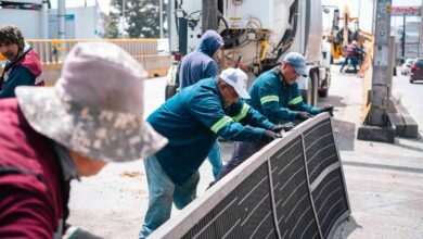 SOSAPACH realiza limpieza en el puente elevado del Distribuidor Vial Cholula