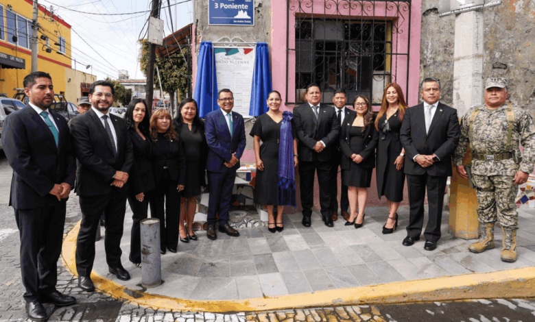 San Andrés Cholula inicia conmemoraciones patrias con la develación del Bando Solemne 2025