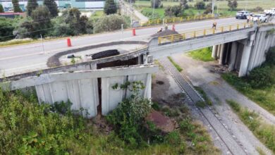 Secretaría de Infraestructura efectúa cierre temporal en acceso al aeropuerto por socavón