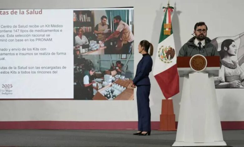 Sheinbaum anuncia segunda entrega de 9 mil 632 Kits de medicamentos