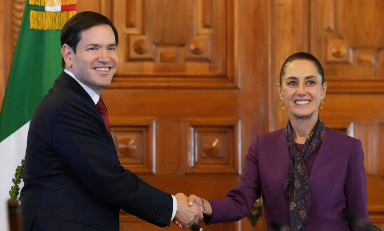Sheinbaum y rubio