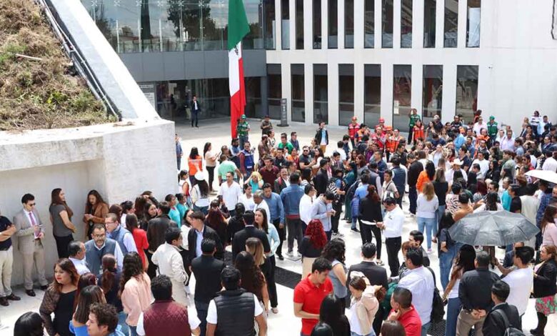 Congreso de Puebla se une al Segundo Simulacro Nacional 2025