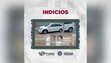 Despliegue policial, detienen a tres hombres por robo a comercio con violencia en Puebla