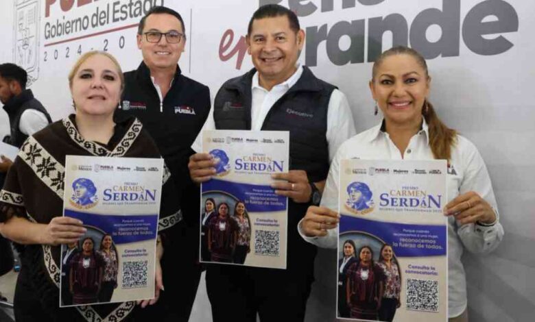 _Carmen Serdán_ Mujeres que Transforman 2025_ lanza Gobierno de Puebla convocatoria para premio