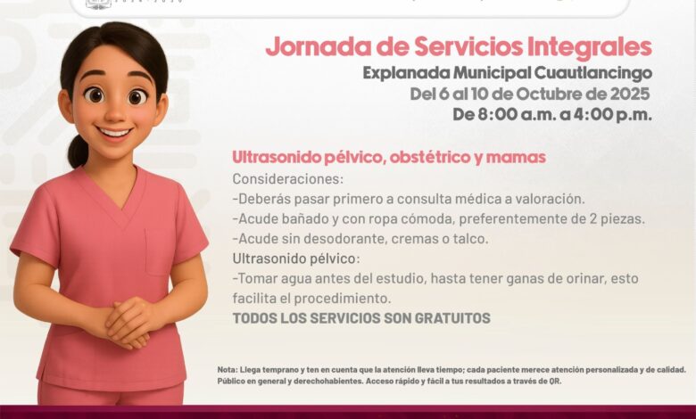 Cuautlancingo invita a la “Jornada de Servicios Integrales de Salud”