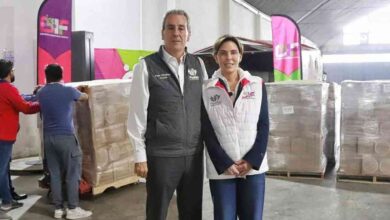 Solidaridad Capitalina, Ayuntamiento de Puebla envía 2 mil despensas a damnificados por lluvias en la Sierra