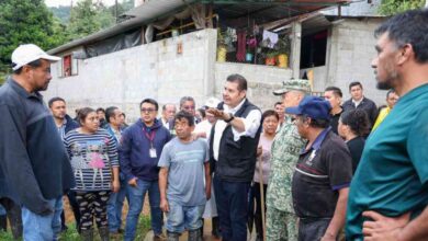 Sube a nueve la cifra de muertos por lluvias en Puebla; Sheinbaum y Armenta refuerzan coordinación