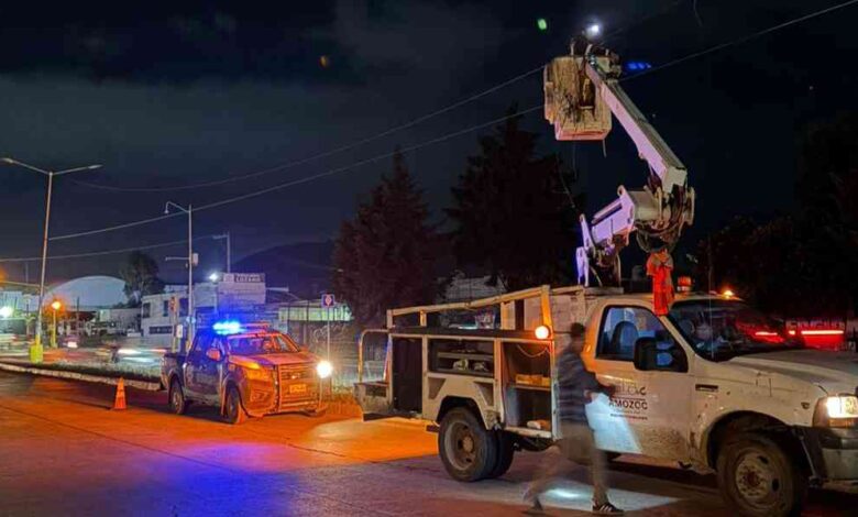 Tras Primer Informe, Amozoc intensifica reparación de luminarias y mantenimiento vial en carreteras y caminos rurales