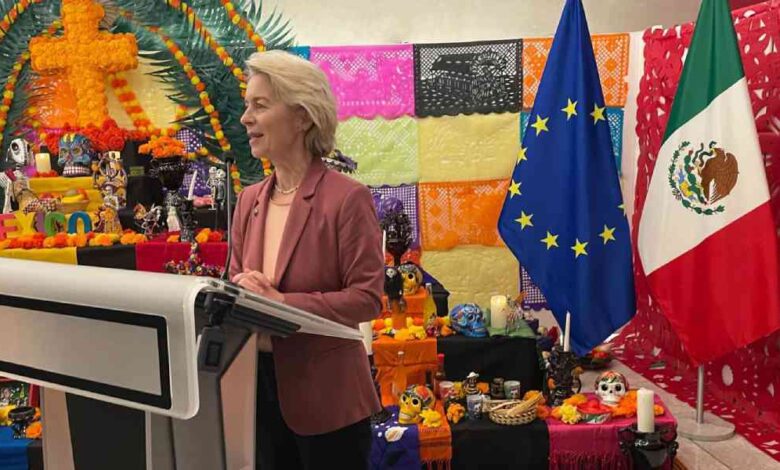 ¡VIVA MÉXICO!, ¡VIVA LA VIDA!_ PRESIDENTA DE LA UNIÓN EUROPEA INAUGURA ALTAR DE MUERTOS