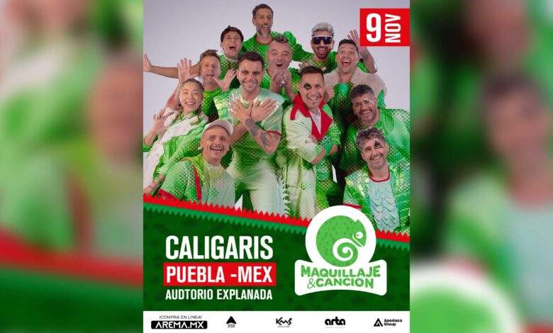 ¡EL CIRCO LLEGA A PUEBLA: LOS CALIGARIS DESATAN LA FIESTA CON MAQUILLAJE Y CANCIÓN!