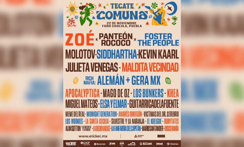 TECATE COMUNA 2025 El epicentro musical de Puebla vuelve a encender sus luces