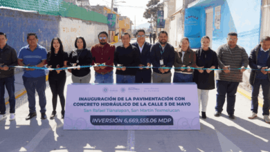 Gobierno de Texmelucan transforma Tlanalapan; inauguran calle con inversión superior a los 6.6 mdp