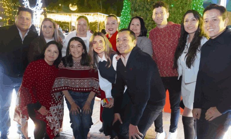 Texmelucan enciende su Árbol de Navidad para recibir la época