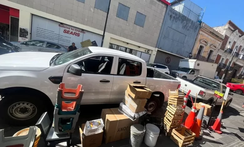 apartado ilegal de cajones de estacionamiento