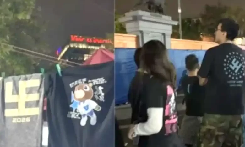 simbología nazi en concierto de Kanye West en la CDMX
