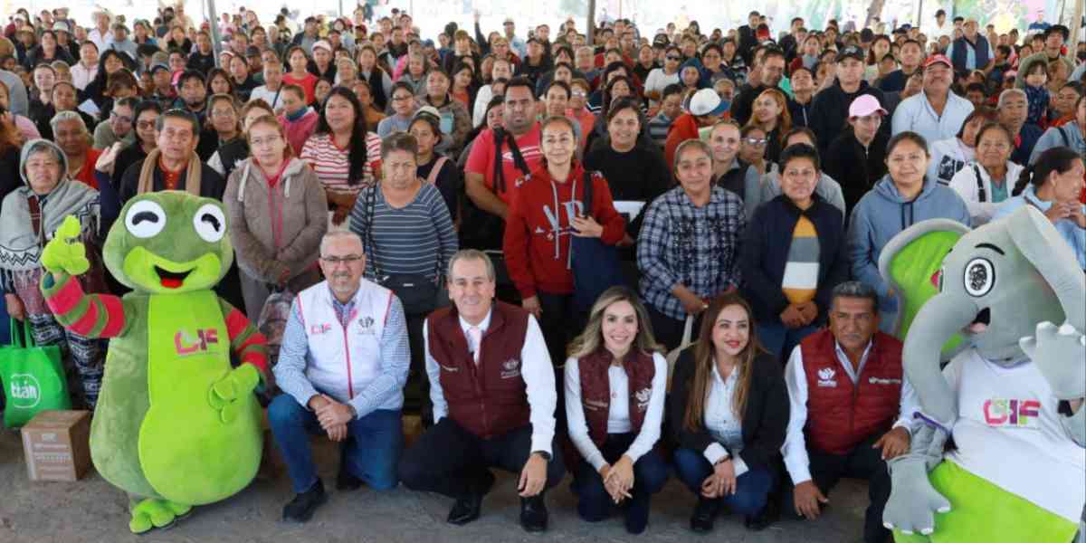 DIF Puebla entrega más de 9 mil despensas gratuitas en la Presa Guadalupe Hidalgo