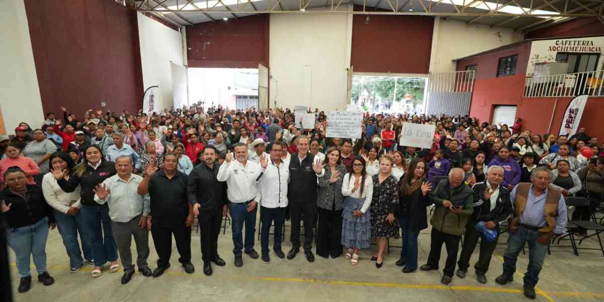 Acerca Pepe Chedraui seguridad, servicios y bienestar a San Pablo Xochimehuacan